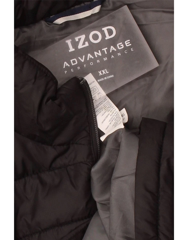 IZOD Mens Padded Gilet UK 44 2XL Black Polyester AO14 - Image 3 of 3