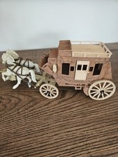 Roy Rogers 1955 Vintage Fix It Stagecoach with Horses and And Double R Bar Ranch