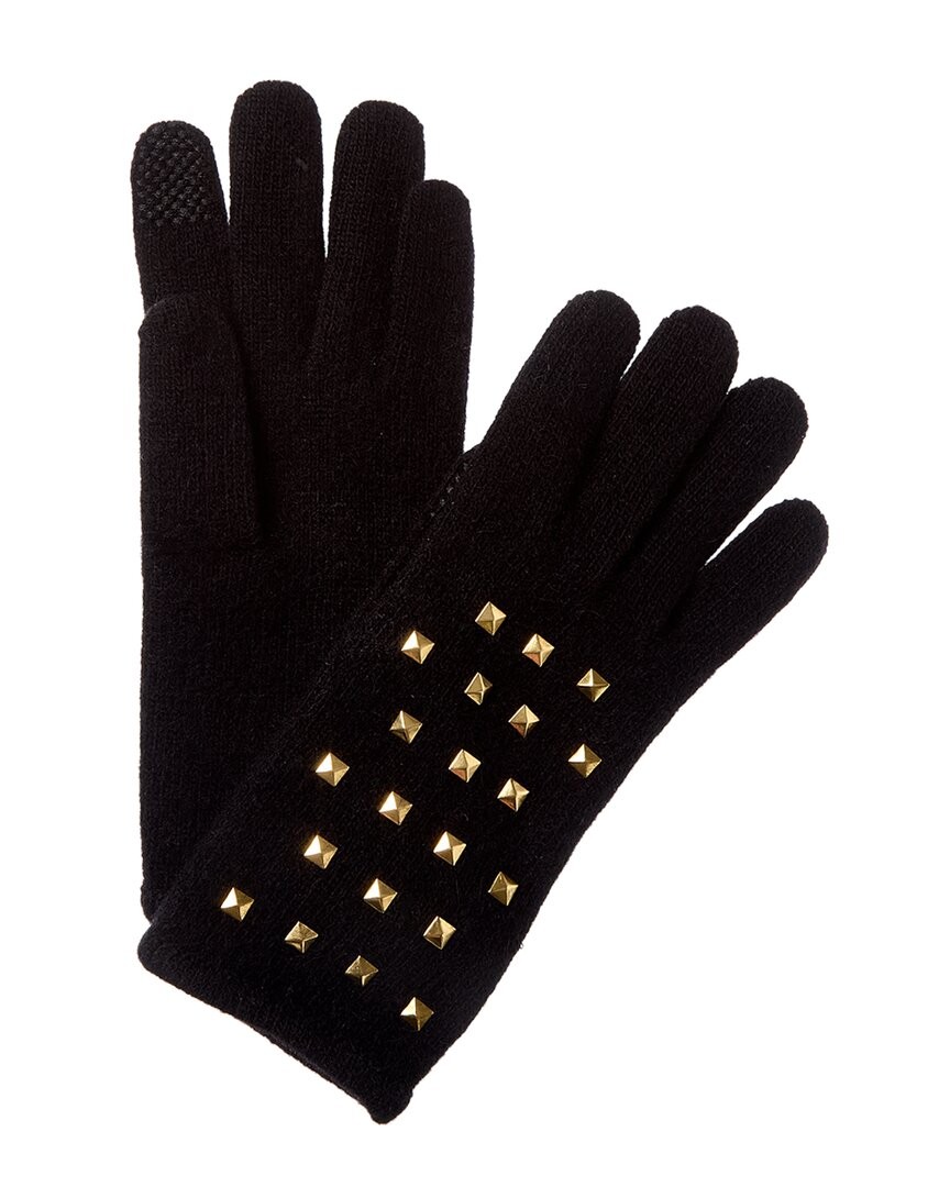 Portolano Studs Cashmere Tech Gloves Womens Black 10890₽
