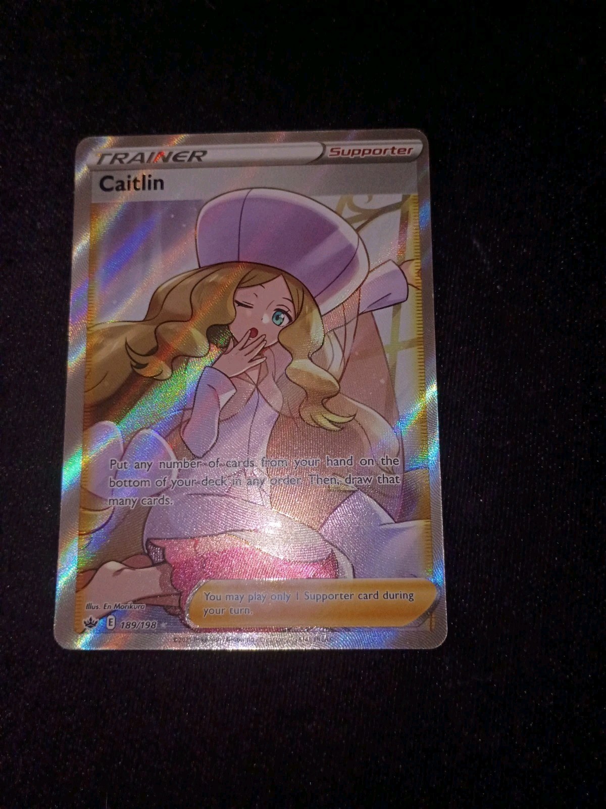 Caitlin (Full Art) 189/198 Swsh06: Sword & Shield - Chilling Reign Holo