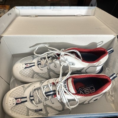 Sperry Top Sider Kingfisher ASV Solution Performance Boat Sneaker white  9M