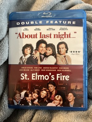 About Last Night / St. Elmo's Fire (Double Feature) Bluray. LIKE NEW! RARE OOP!