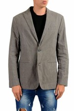 John Varvatos Star USA Men's 100 Wool Plaid Blazer Sport Coat US 40 IT 50