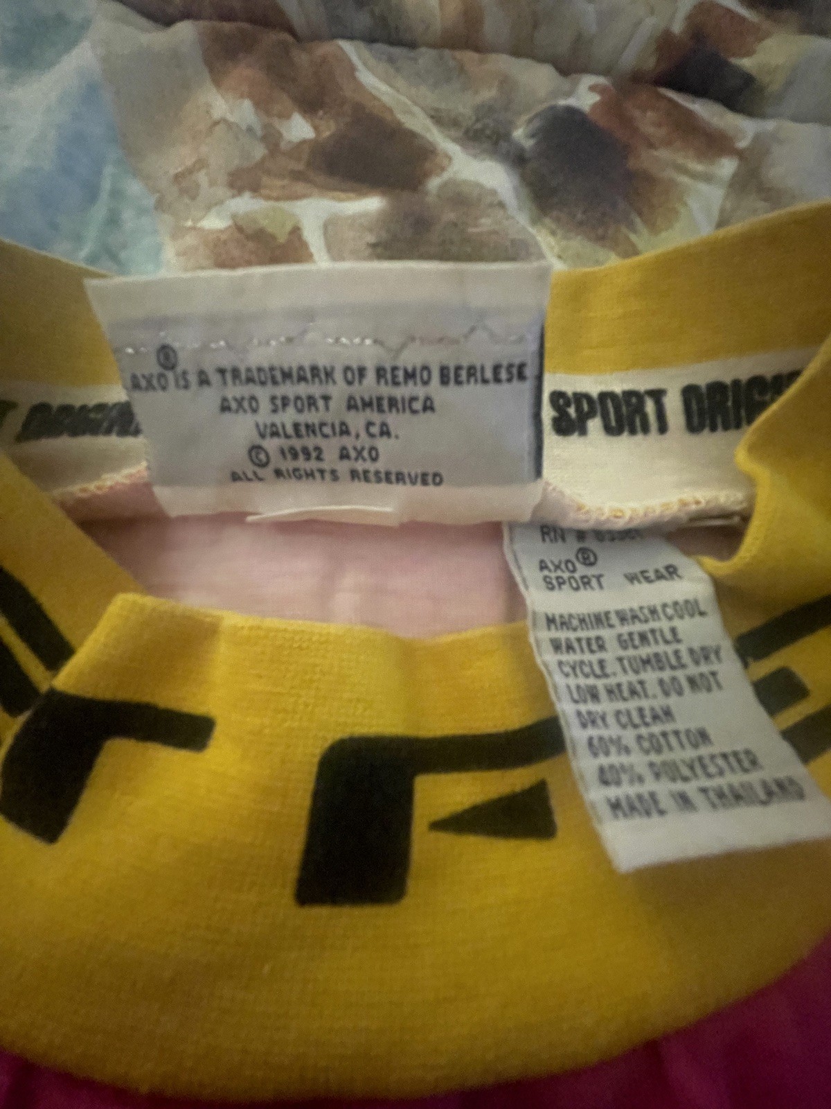 Vintage 90’s Official AXO Sport Racing Motocross Jersey VMX Race Wear Gel Print