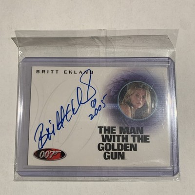 Brittney Ekland ''007 -The Man With The Golden Gun'' Signed 2005 A66. GRADEABLE 