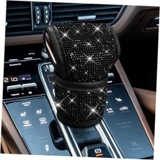Crystal Auto Gear Shift Cover Bling Car Accessories, Shift Knob Cover, Black