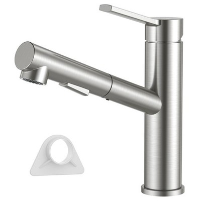 Küchenarmatur mit Ausziehbarer Brause, SUS304 Edelstahl Hochdruck Wasserhahn ...