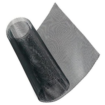  Car Grill Mesh,40 x 13 inch Universal Black Mesh,Aluminum 6x3mm Rhombus Black