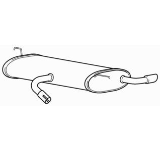 Rear Exhaust Silencer Back Box for Audi A3 FSi BAG/BLF/BLP 1.6 (2005-2007)