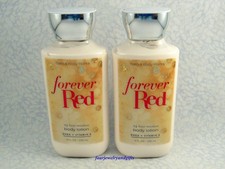 Bath Body Works FOREVER RED Body Lotion X 2 - Full Size 8 oz - NEW