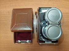 Rolleiflex TLR Tele Rollei with 135/4 Sonnar lens with leather case