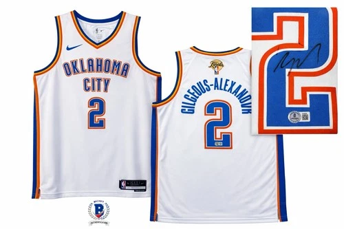 Shai Gilgeous Alexander Signed 2025 NBA Finals Jersey Thunder Beckett BAS COA