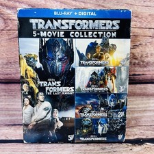 TRANSFORMERS 5-MOVIE COLLECTION on BLU-RAY 5 disc boxed set, pre-owned