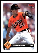 Mike Mussina 1993 Donruss #427 Orioles MLB READ FREE SHIPPING AutographDen
