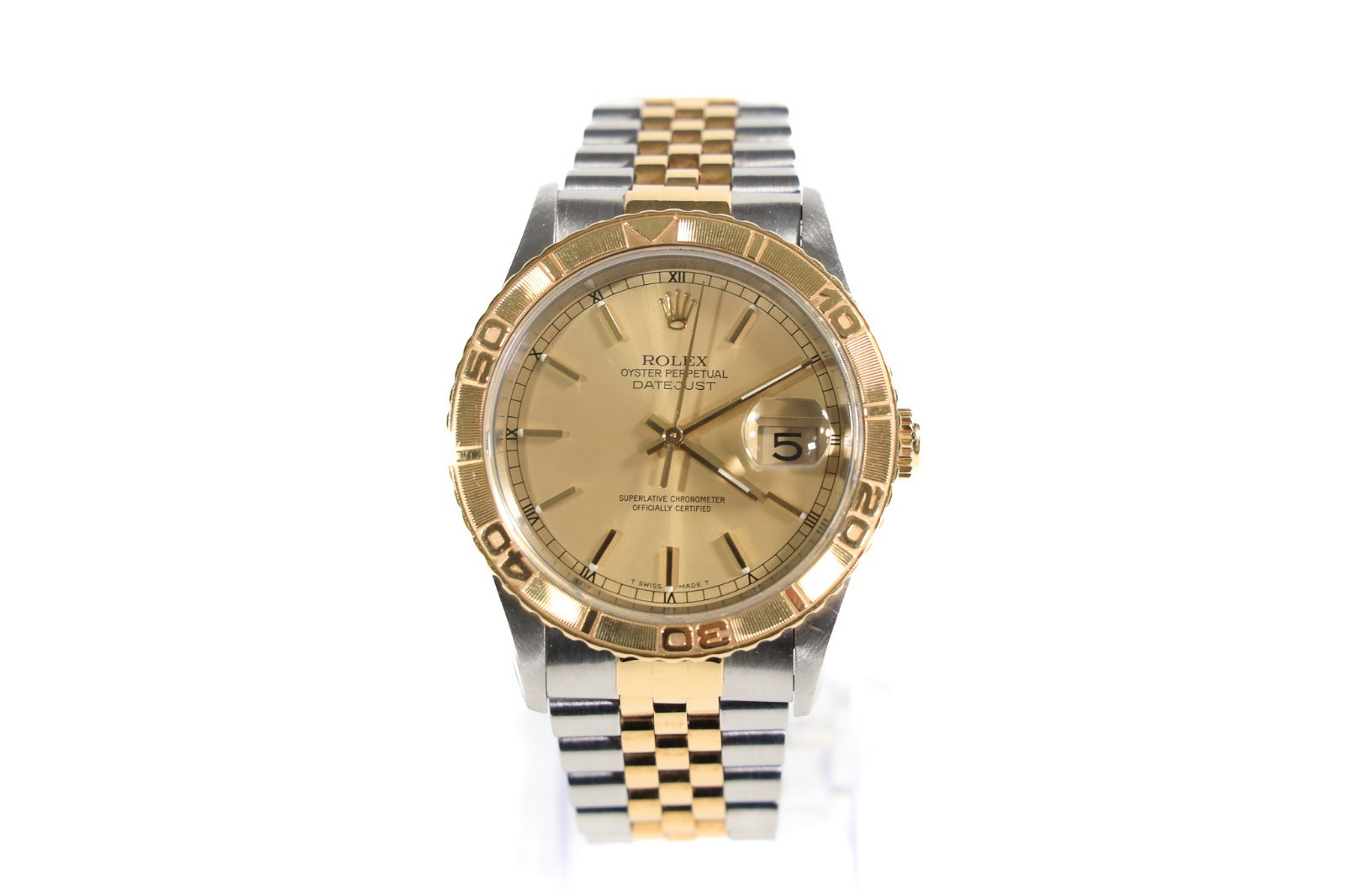 Rolex Datejust Turn-O-Graph Ref: 16263. 36mm 18k Gold & Steel 1997 Box & Papers image 3