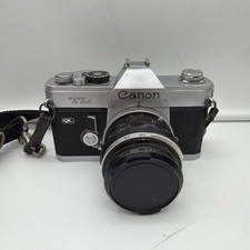 Canon FT QL SLR Film Camera  Canon FL 50mm Lens Untested As Is