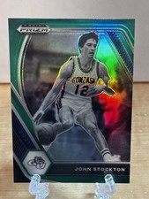 2021-22 Panini Prizm Draft Picks - John Stockton #87 Green Prizm
