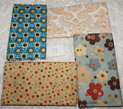 4 Unbranded, Fat Quarters, Mixed Themes and Colors, Cotton Fabric   (71)