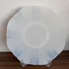 VINTAGE MILK GLASS SERVING PLATTER - 12" DIAMETER