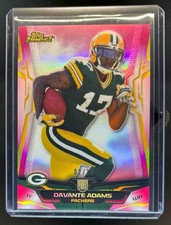 2014 Topps Finest Davante Adams RC Pink Refractor Rookie #/10 Packers
