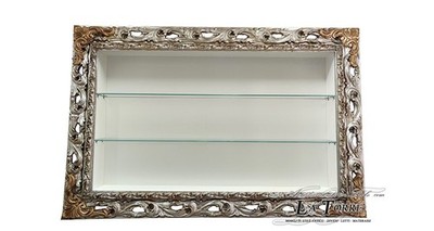Wandvitrine Hänge Barock Stil Lochrahmen TV-Box Flaschenhalter 