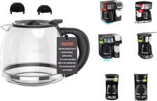 Coffee Machine Replacement 12CUP Glass Carafe, Fit with Hamilton Beach 49902/04 