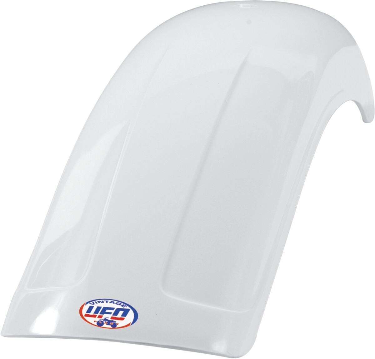 UFO Vintage Uni Rear Fender Cross Medium (75-83) White Me08023w