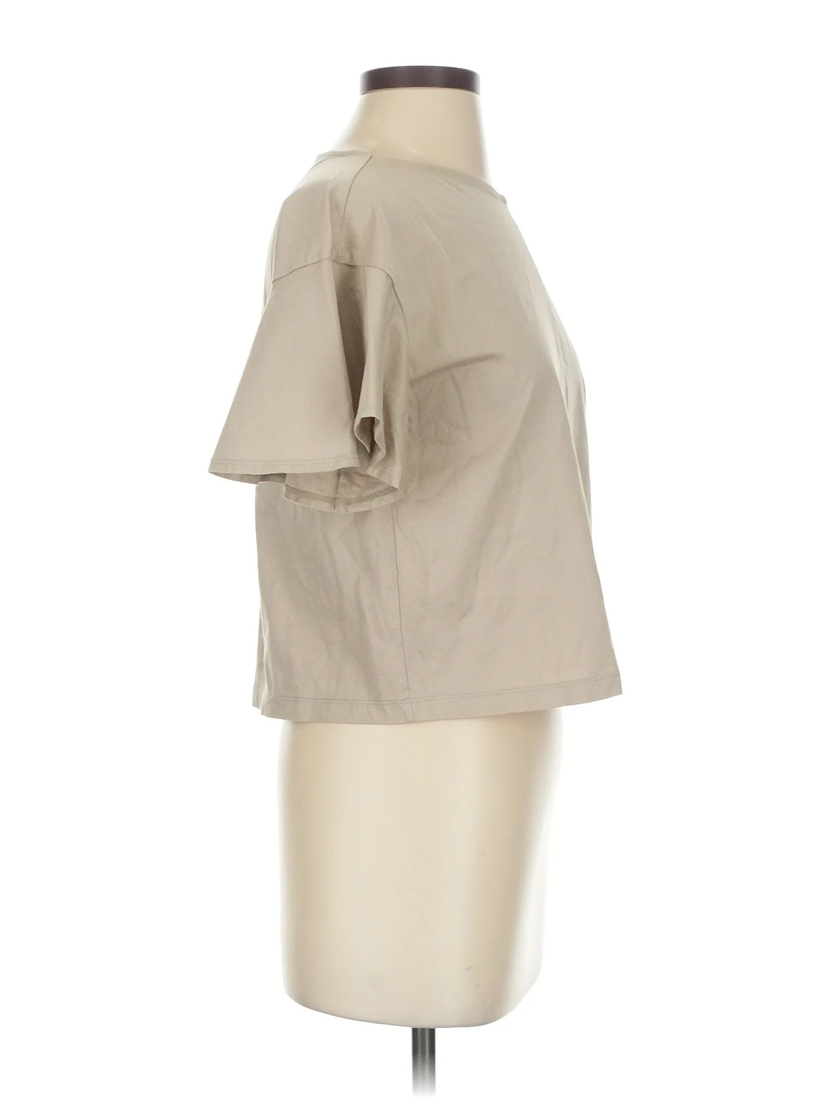 Uniqlo Women Brown Short Sleeve Top XS thumbnail 3