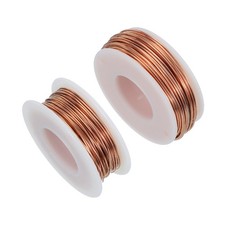 2 Pcs 20m / 65 Feet Aluminum Craft Wire 0.8/1mm DIY Copper