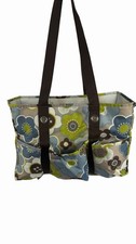 Thirty One Organizing Utility Tote Green Blue...