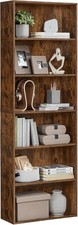 6-Tier Bookcase Free-Standing Storage Unit Industrial Bookcase with 6 Shelves