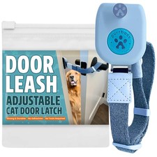 Adjustable Cat Door Latch to Keep Rooms Accessible for Pets, Dog-Proof Pet Ga...