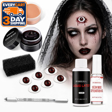 Halloween SFX Makeup Kit- Special Effects Makeup for Creating Popped-Eye Zombie,