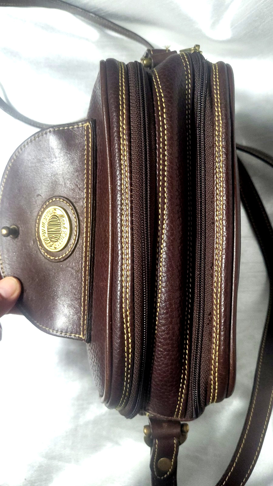 Mark Cross Country Crossbody Messenger Traveling Bag Men Fashion Genuine Leather