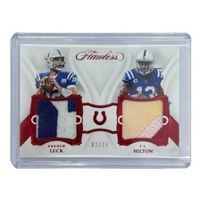 PANINI NFL Card FLAWLESS ANDREW LUCK T.Y. HILTON COLTS 02/15 #DDM12 Free