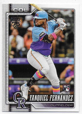 2026 Topps #116 Yanquiel Fernandez RC - Colorado Rockies