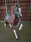 VINTAGE BARBIE SPARKLE BEAUTIES EMERALD HORSE FIGURE