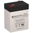 Toyo Battery 3FM4 SLA SLA 6V 4.5AH F1 Replacement Battery by SigmasTek
