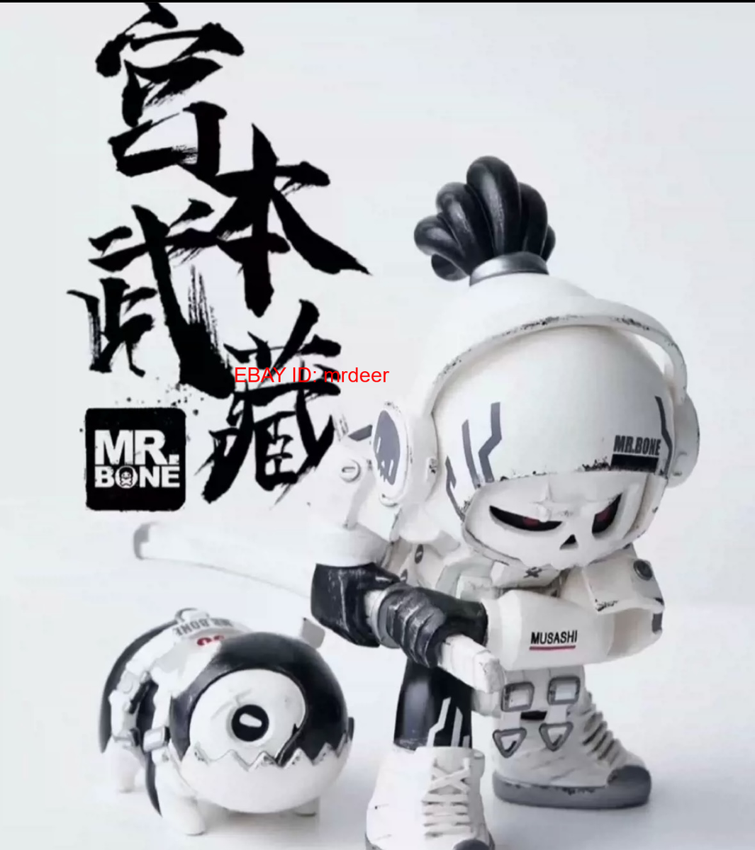 Mr.bone Classic Beel White Miyamoto Musashi Figures Toy Model