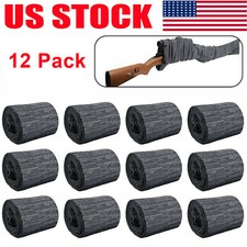 1-12Pcs Gray Gun Sock Cover Silicone Treated Up To 55" Protection Storge Sleeve