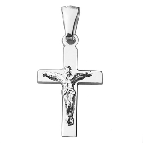 "Micro Colgante Liso Cruz De Plata 925 Crucifijo Plata Sólida 1" - Imagen 7 de 12