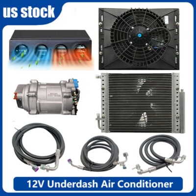 12V Cool&Heat Universal Underdash Electric Air Conditioning DC A/C Kit Auto Car