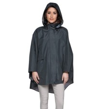 November Rain Premium Women's Poncho Regular Night Storm Blk Waterproof Reusable
