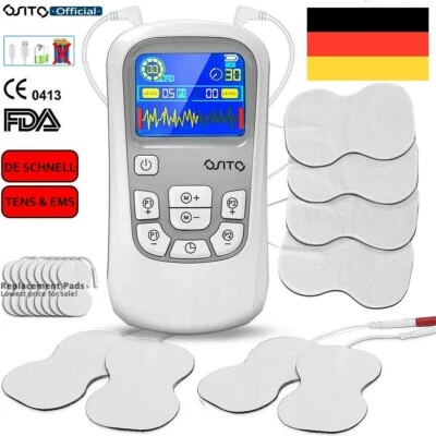50 Digitales Tens Reizstromgerät EMS elektrisches Massagegerät Schmerzlinderung