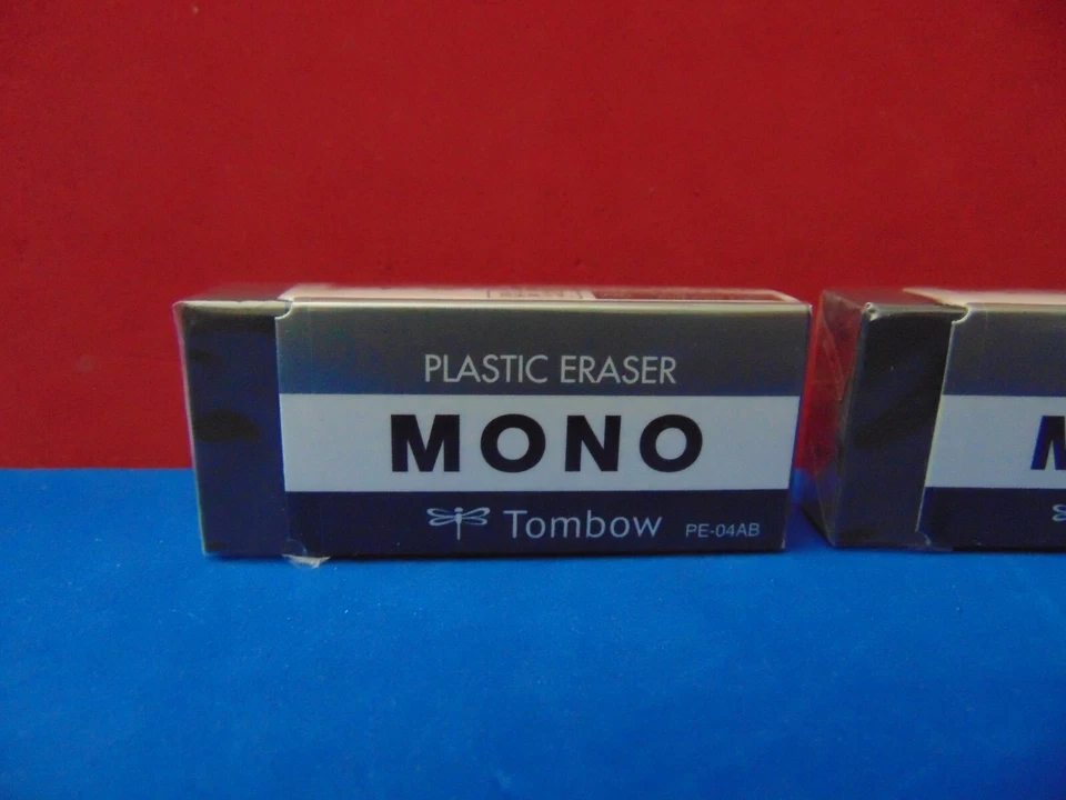 Paquete de 2 borradores negros Tombow MONO MEDIUM 57329 PE-04AB nuevos Foto 2 de 3