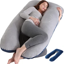 U Shaped Maternity Pregnancy Pillow wit Removable Cover Pregnant Sleeping Pillow