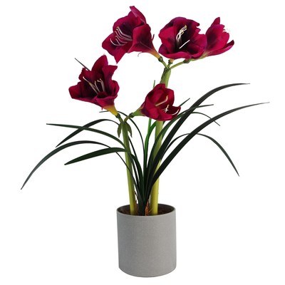 Künstliche Amarylis Pflanze Blumen blühende Pflanze rosa