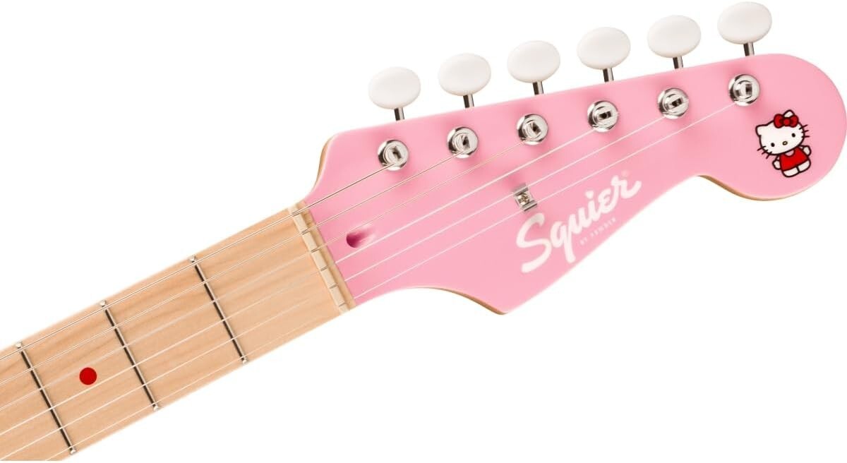 SQUIER エレキギター ストラトキャスター　HELLO KITTY 初代 Squier by Fender Limited Edition Hello Kitty Stratocaster