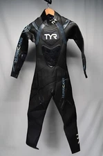 TYR Hurricane Cat 2 Womens Wetsuit Black Blue Size Small
