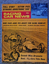 Racing Car News 1964 Oct Jack Brabham Bob Jane Albury Warwick Farm Bathurst Albu